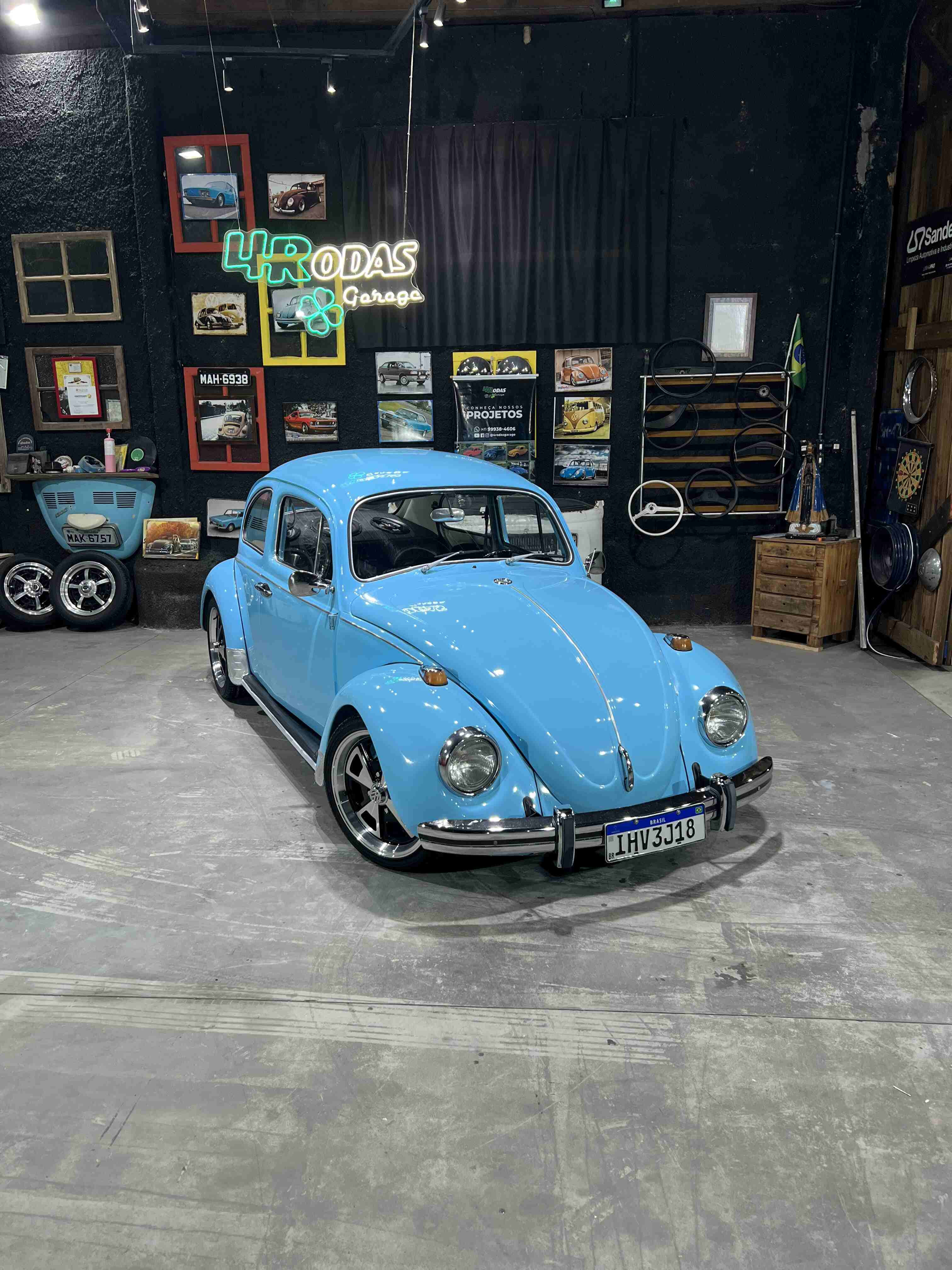Projeto - VW Fusca 1973 1500cc Azul + R$ 700,00