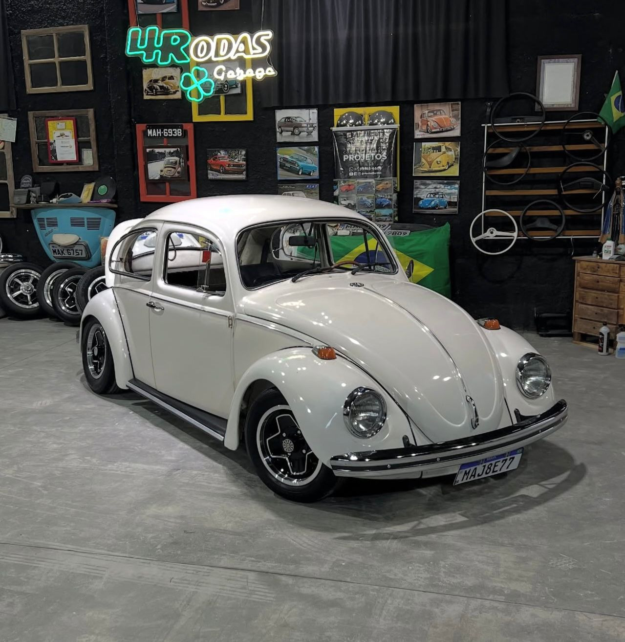 Projeto - VW Fusca 1973 1500cc Branco + R$ 700,00