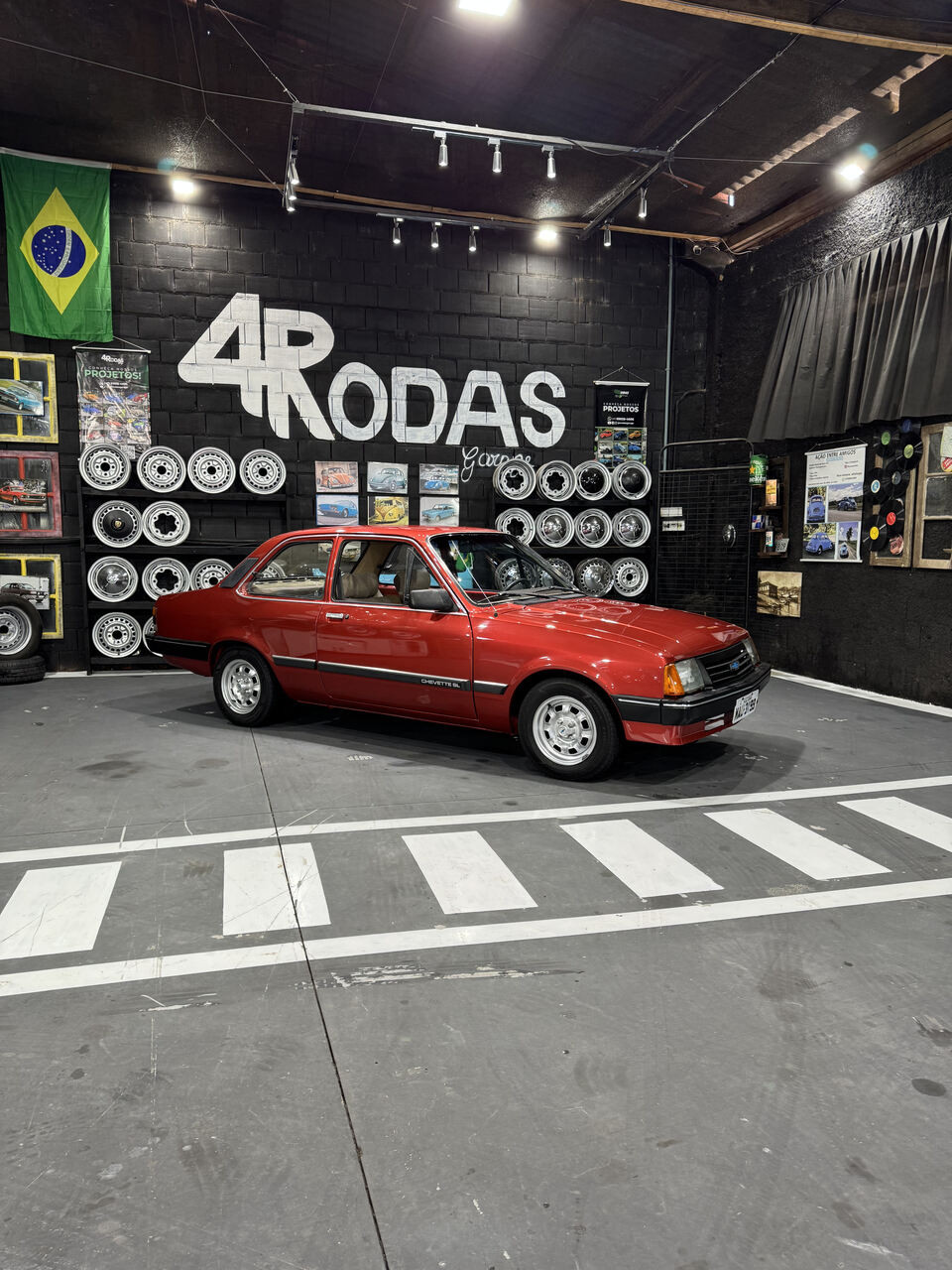 Projeto - GM Chevette 1988 - 1.6 a Álcool - Vermelho Mandarim + R$ 700,00