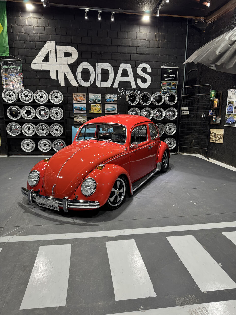 Projeto - VW Fusca 1972 - 1500cc - Vermelho Montana + R$ 700,00