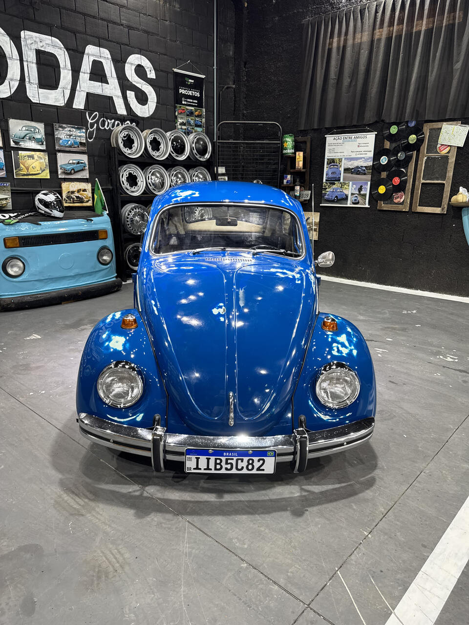 Projeto - VW Fusca 1975 - 1300cc Azul Danúbio Pátina + R$ 700,00 (Para auxiliar nas despesas de transporte) - miniatura 2