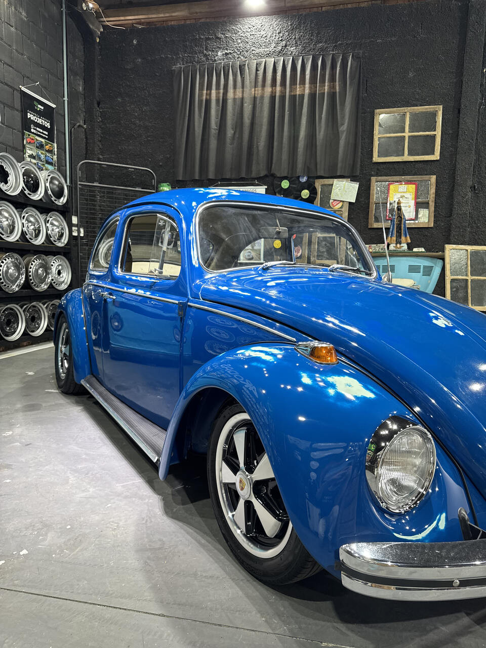Projeto - VW Fusca 1975 - 1300cc Azul Danúbio Pátina + R$ 700,00 (Para auxiliar nas despesas de transporte) - miniatura 3