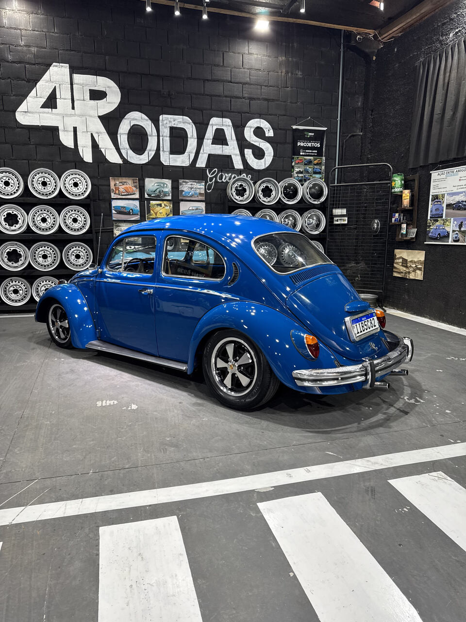 Projeto - VW Fusca 1975 - 1300cc Azul Danúbio Pátina + R$ 700,00 (Para auxiliar nas despesas de transporte) - miniatura 4