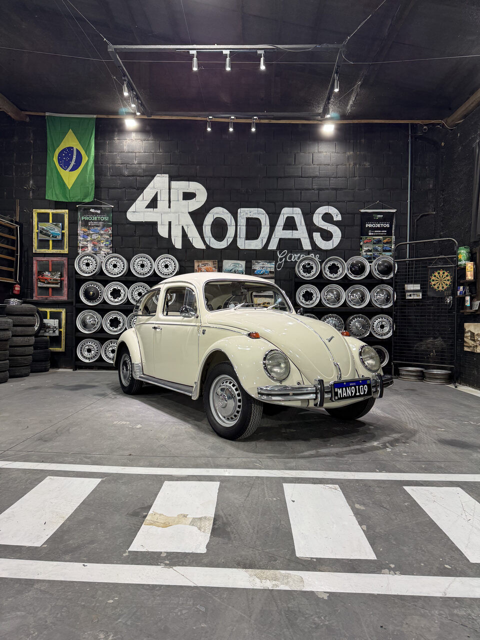 Projeto - VW Fusca 1971 - 1500cc - Branco Lótus (Placa Preta) + R$ 700,00 (Para auxiliar nas despesas de transporte)