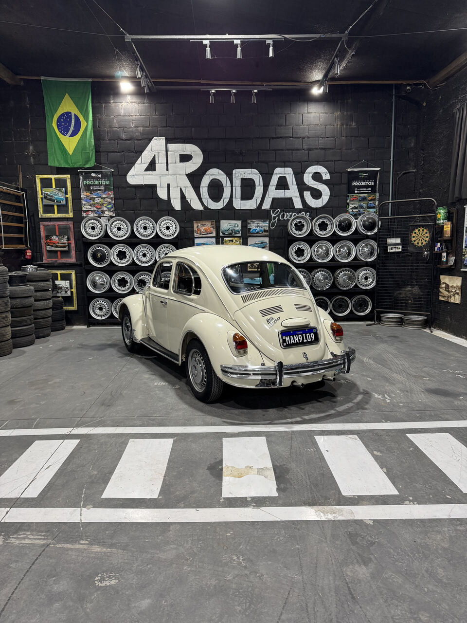 Projeto - VW Fusca 1971 - 1500cc - Branco Lótus (Placa Preta) + R$ 700,00 (Para auxiliar nas despesas de transporte) - miniatura 2