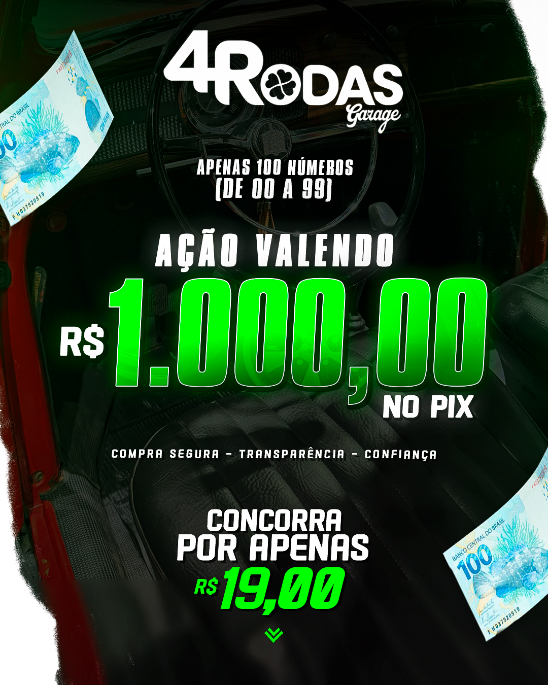 14º ação valendo R$ 1.000,00 NO PIX!!!